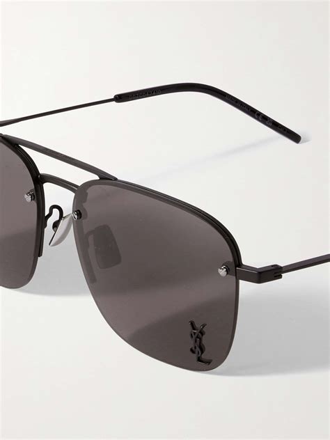 yves saint laurent men's aviator sunglasses|yves saint laurent black sunglasses.